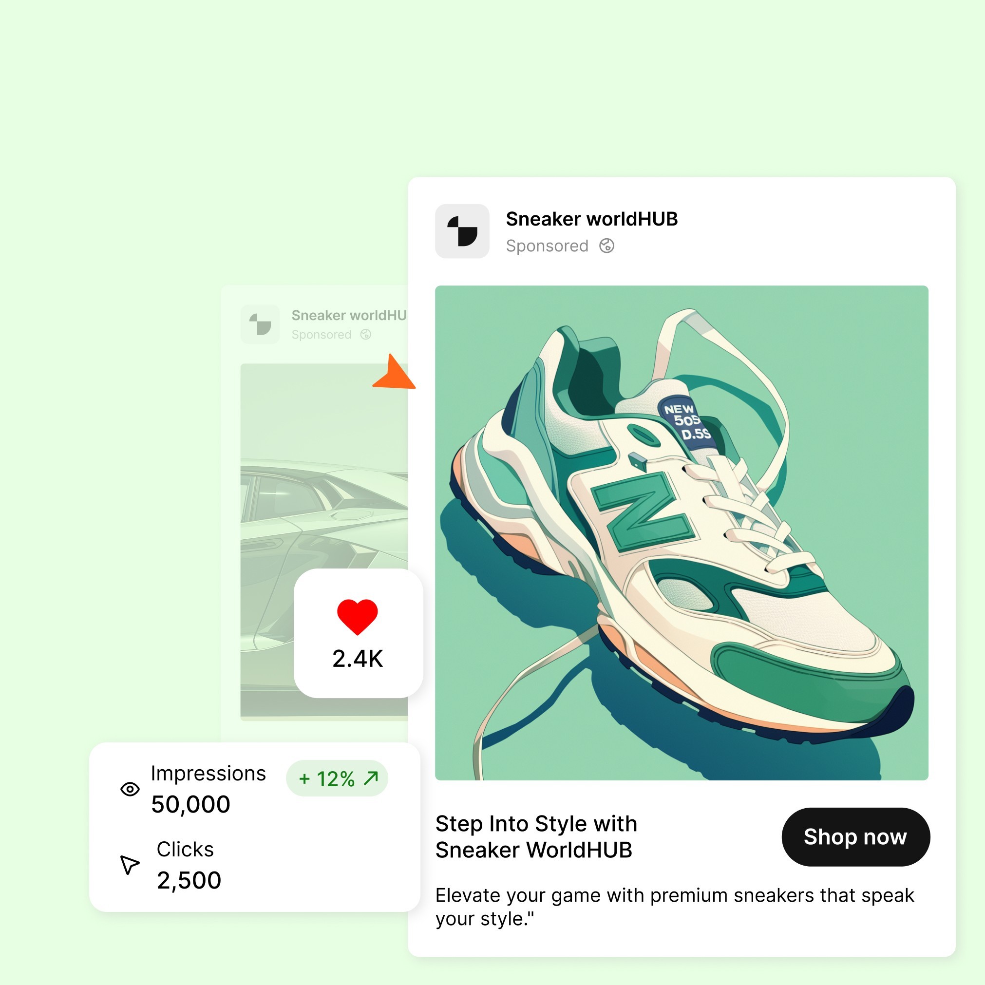 Art supplies and pencil on paper sheet