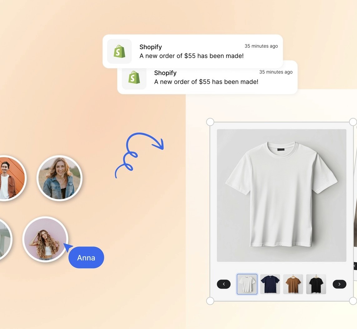 Potted plant in soft natural light